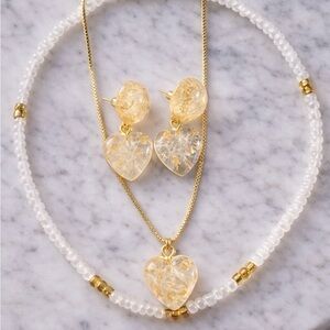 Dandelion wish Necklace set